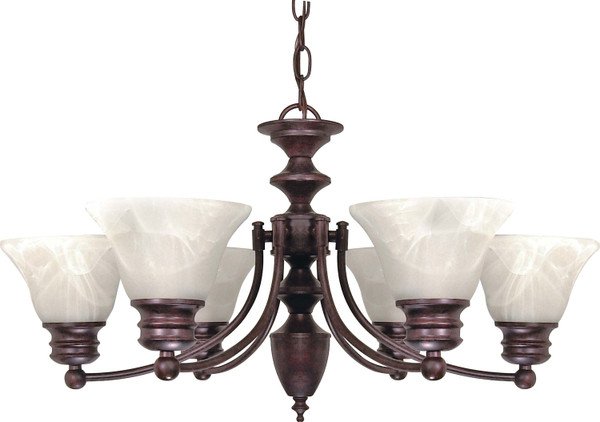 Nuvo Lighting - 60-358 - Six Light Chandelier - Empire - Old Bronze