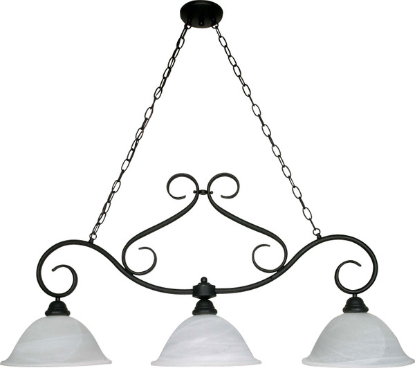Nuvo Lighting - 60-382 - Three Light Chandelier - Castillo - Textured Black