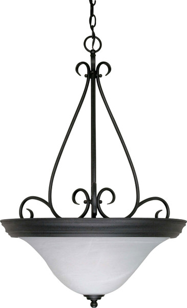Nuvo Lighting - 60-385 - Three Light Pendant - Castillo - Textured Black