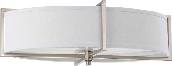 Nuvo Lighting - 60-4469 - Six Light Flush Mount - Portia - Brushed Nickel