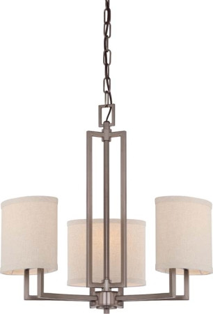 Nuvo Lighting - 60-4857 - Three Light Chandelier - Gemini - Hazel Bronze