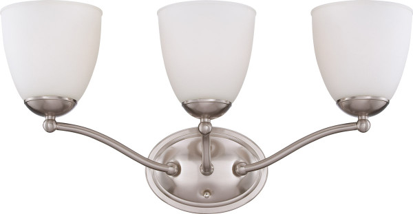 Nuvo Lighting - 60-5033 - Three Light Vanity - Patton - Brushed Nickel