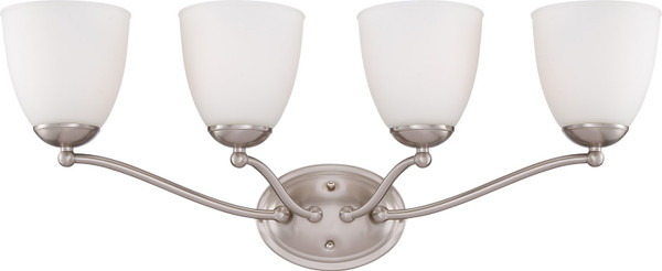 Nuvo Lighting - 60-5034 - Four Light Vanity - Patton - Brushed Nickel