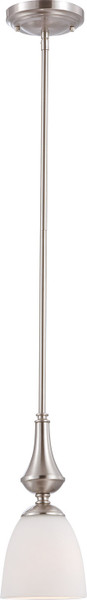 Nuvo Lighting - 60-5037 - One Light Mini Pendant - Patton - Brushed Nickel