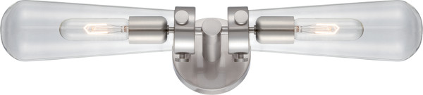 Nuvo Lighting - 60-5263 - Two Light Wall Sconce - Beaker - Brushed Nickel