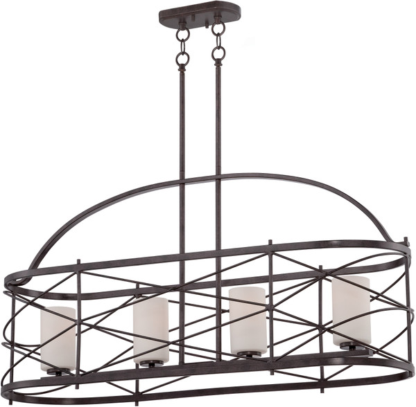 Nuvo Lighting - 60-5338 - Four Light Island Pendant - Ginger - Old Bronze