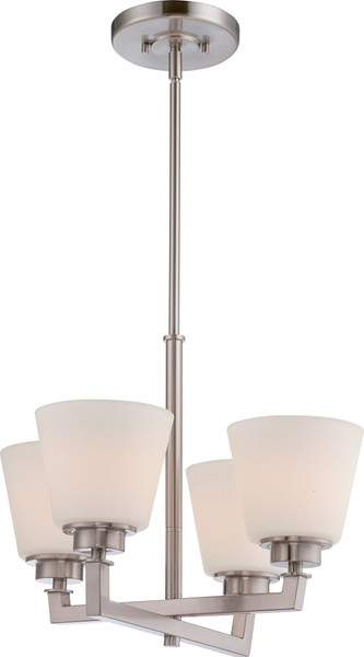 Nuvo Lighting - 60-5458 - Four Light Chandelier - Mobili - Brushed Nickel