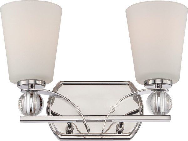 Nuvo Lighting - 60-5492 - Two Light Vanity - Connie - Polished Nickel