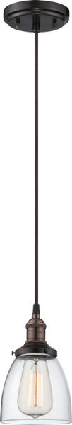 Nuvo Lighting - 60-5504 - One Light Pendant - Vintage - Rustic Bronze