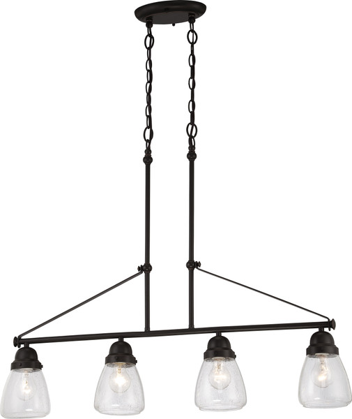 Nuvo Lighting - 60-5548 - Four Light Trestle - Laurel - Sudbury Bronze