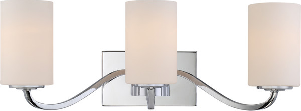 Nuvo Lighting - 60-5803 - Three Light Vanity - Willow - Polished Nickel