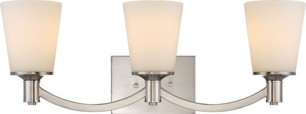 Nuvo Lighting - 60-5823 - Three Light Vanity - Laguna - Brushed Nickel