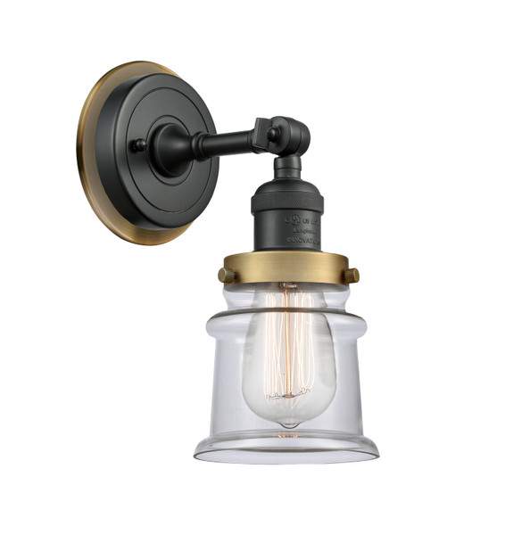 Innovations - 203BK-BPBB-HRBB-G182S - One Light Wall Sconce - Franklin Restoration - Matte Black