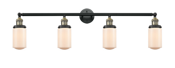 Innovations - 215-BAB-G311 - Four Light Bath Vanity - Franklin Restoration - Black Antique Brass