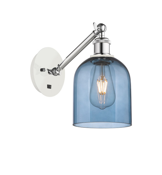 Innovations - 317-1W-WPC-G558-6BL - One Light Wall Sconce - Ballston - White Polished Chrome