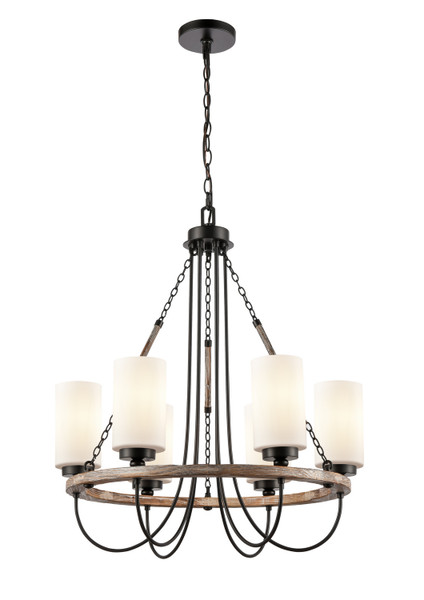 Innovations - 442-6CR-BK-G4421-LED - LED Chandelier - Paladin - Matte Black