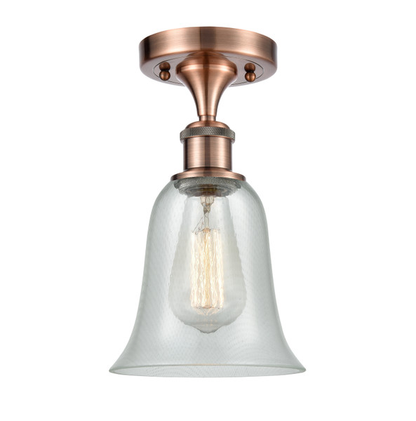 Innovations - 516-1C-AC-G2812 - One Light Semi-Flush Mount - Ballston - Antique Copper