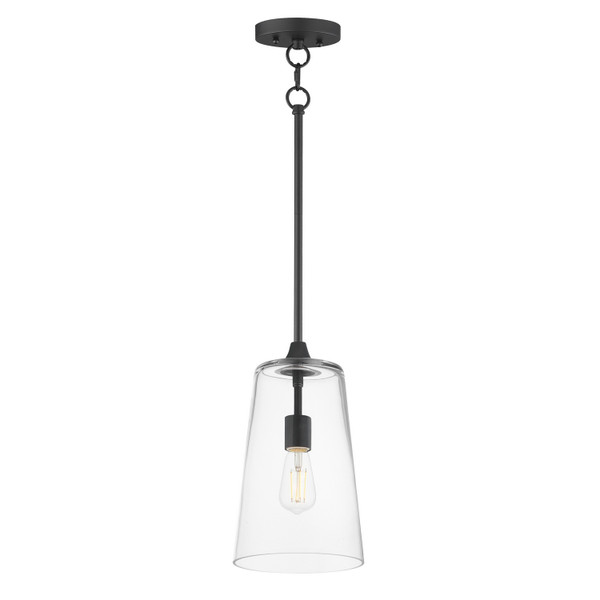 Maxim - 12886CLBK - One Light Pendant - Hudson - Black