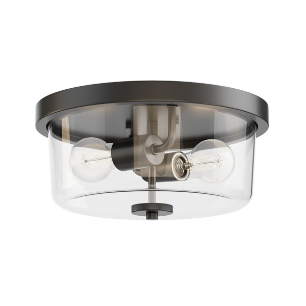 Maxim - 5691CLBK - Two Light Flush Mount - Fuller - Black