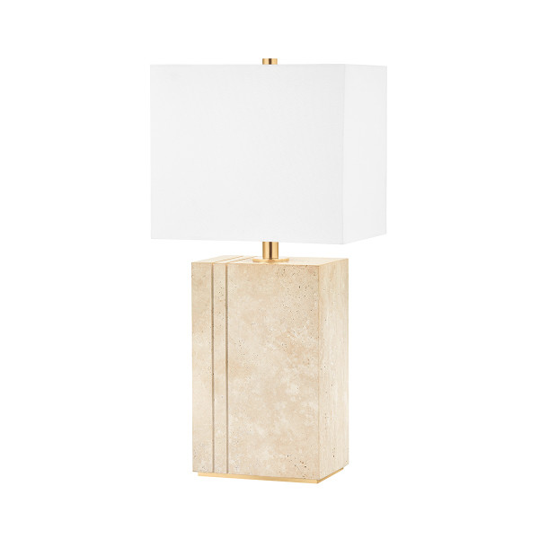 Hudson Valley - L1619-AGB - One Light Table Lamp - Brownsville - Aged Brass