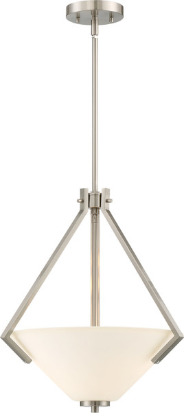 Nuvo Lighting - 60-6247 - Two Light Pendant - Nome - Brushed Nickel