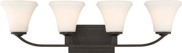 Nuvo Lighting - 60-6304 - Four Light Vanity - Fawn - Mahogany Bronze