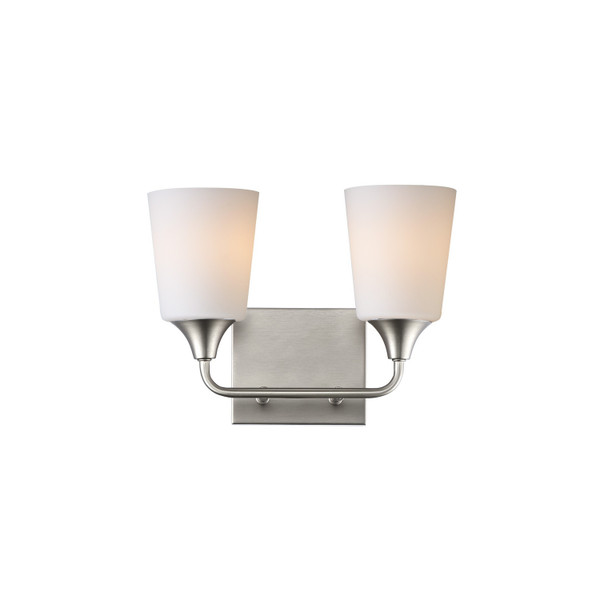Maxim - 12882SWSN - Two Light Bath Vanity - Hudson - Satin Nickel