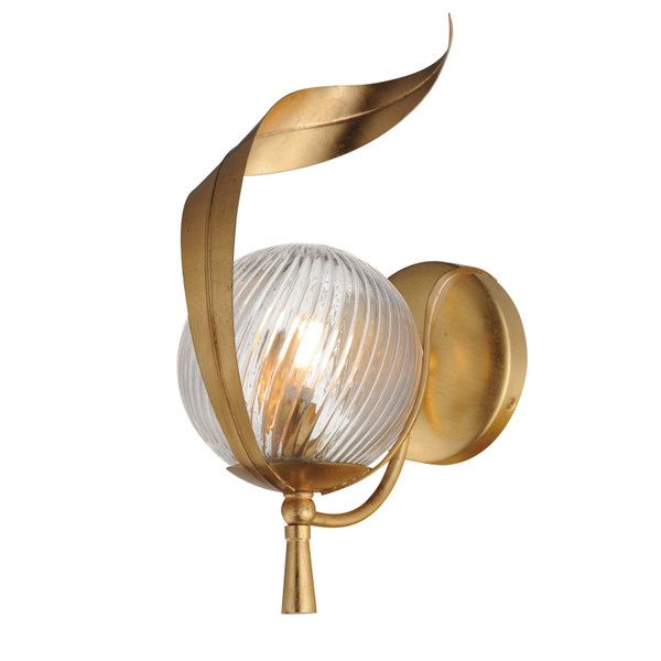 Maxim - 28711CRGL - One Light Wall Sconce - Firenze - Gold Leaf