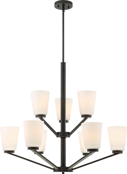 Nuvo Lighting - 60-6349 - Nine Light Chandelier - Nome - Mahogany Bronze