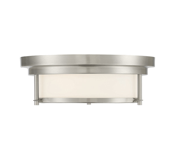 Meridian - M60062BN - Two Light Flush Mount - Brushed Nickel