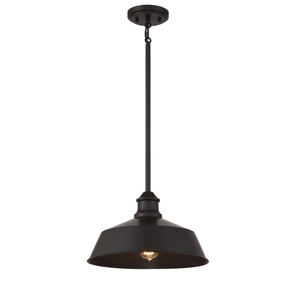 Meridian - M7021ORB - One Light Pendant - Oil Rubbed Bronze