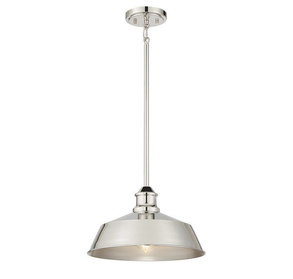 Meridian - M7021PN - One Light Pendant - Polished Nickel