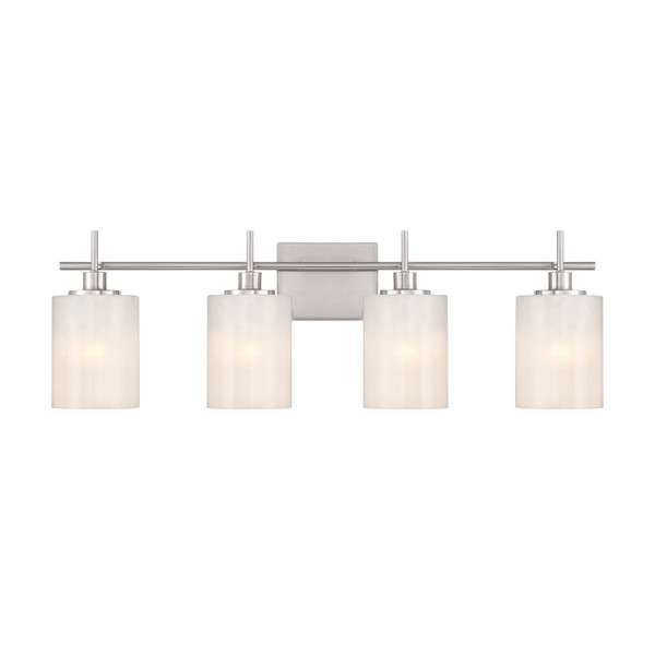 Meridian - M80085BN - Four Light Bathroom Vanity - Brushed Nickel
