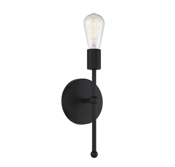 Meridian - M90005MBK - One Light Wall Sconce - Matte Black