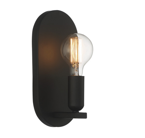 Meridian - M90059MBK - One Light Wall Sconce - Matte Black