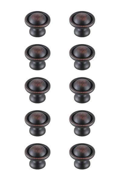 Elegant Lighting - KB2008-ORB-10PK - Knob Multipack (Set of 10) - Kadea - Oil-rubbed Bronze