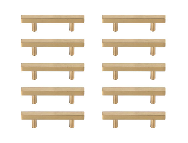 Elegant Lighting - PL402-3-BR-10PK - Bar Pull Multipack (set of 10) - Dior - Brass