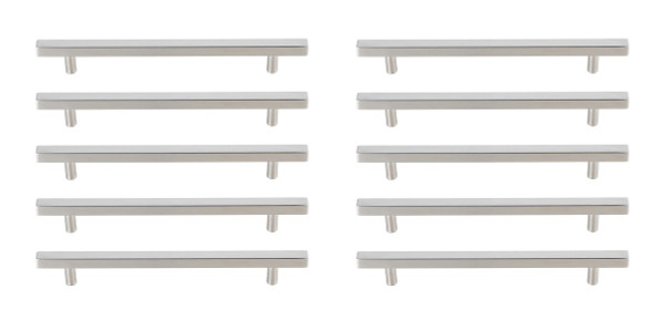 Elegant Lighting - PL402-7-NK-10PK - Bar Pull Multipack (set of 10) - Dior - Brushed Nickel