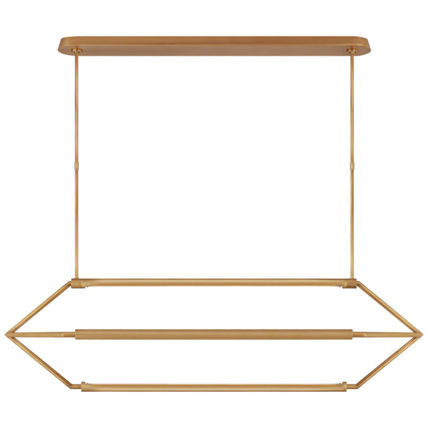 Visual Comfort Signature - KW 5705AB - LED Linear Lantern - Appareil - Antique-Burnished Brass