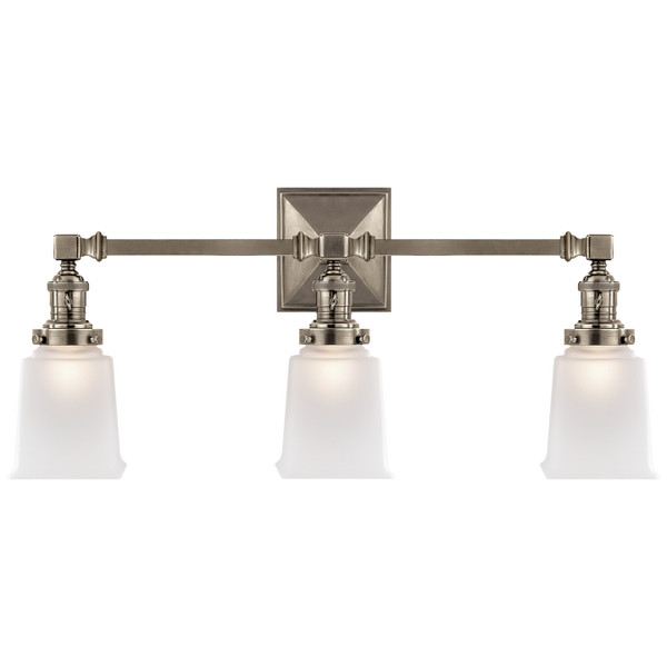 Visual Comfort Signature - SL 2943AN-FG - Three Light Wall Sconce - BOSTON5 - Antique Nickel
