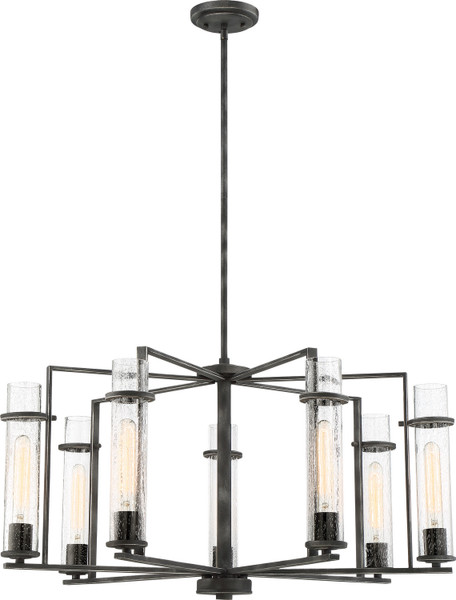 Nuvo Lighting - 60-6387 - Seven Light Chandelier - Donzi - Iron Black