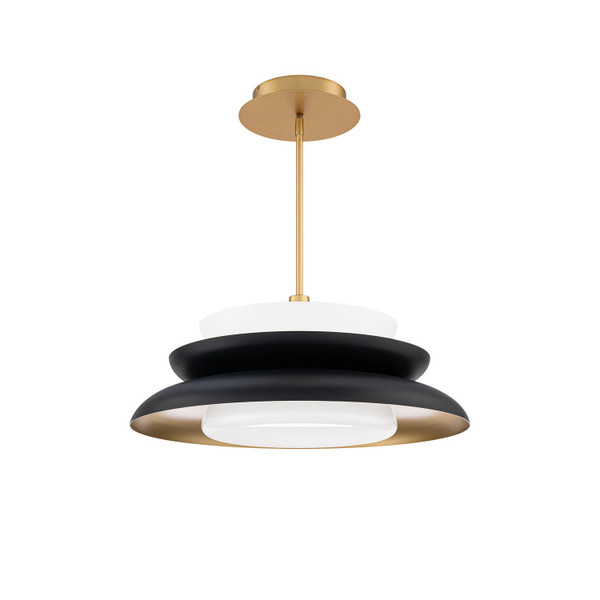 W.A.C. Lighting - PD406624-TWA-BK/GO - LED Pendant - Capulet - Black/Gold