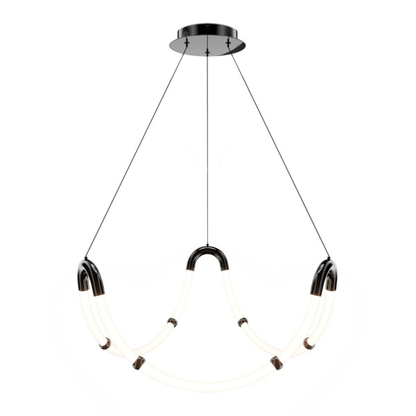 W.A.C. Lighting - PD411630-BC - LED Chandelier - Swathe - Black Chrome