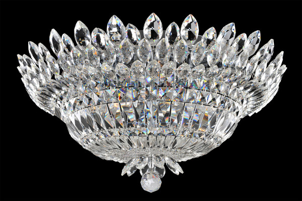 Allegri - 020541-010-FR001 - Nine Light Flush Mount - Belluno - Chrome