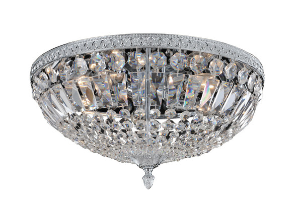 Allegri - 025943-010-FR001 - Five Light Flush Mount - Lemire - Chrome