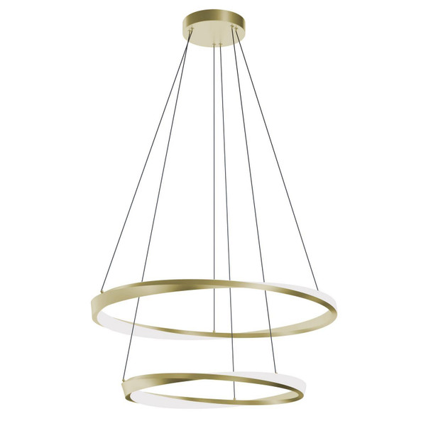 AFX Lighting - OBRP2432LAJUDLB - LED Pendant - Oberon - Light Antique Brass