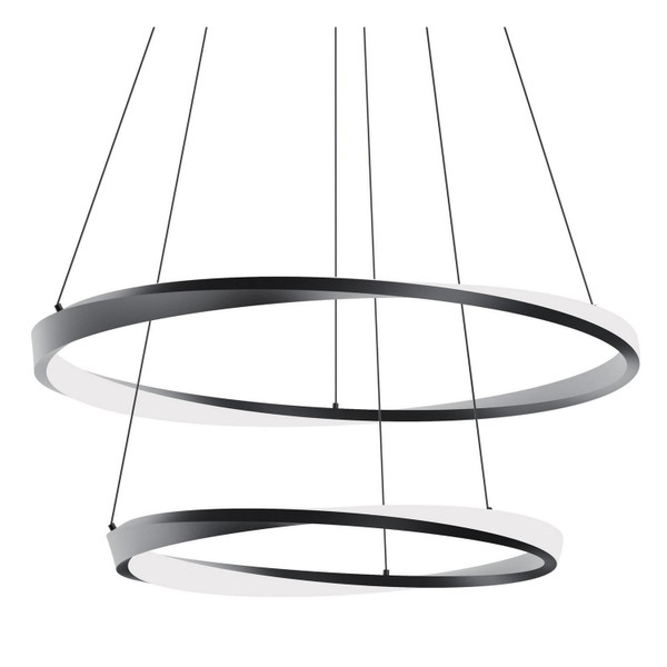 AFX Lighting - OBRP3240LAJUDBK - LED Pendant - Oberon - Black