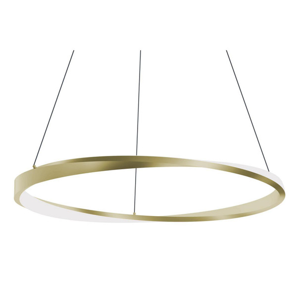 AFX Lighting - OBRP40LAJUDLB - LED Pendant - Oberon - Light Antique Brass