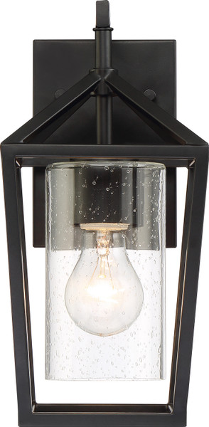 Nuvo Lighting - 60-6591 - One Light Outdoor Wall Lantern - Hopewell - Matte Black