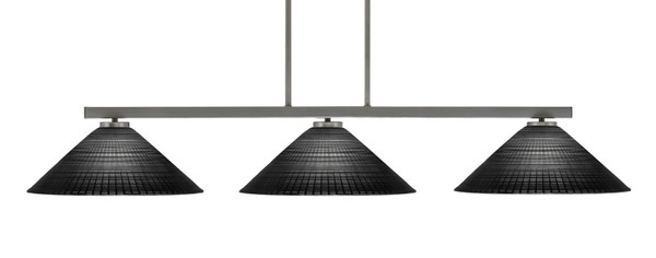 Toltec Lighting - 4523-GP-4019 - Three Light Billiard/Island - Atlas - Graphite